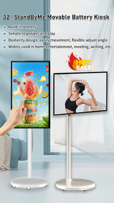 21.5/27/32 Zoll Android OS Smart Display mit 5H Batterie Stand by Me Monitor