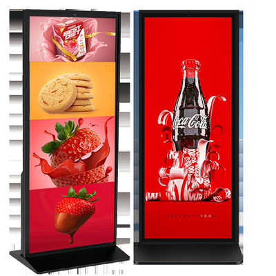 70 Zoll Vollbildschirm 4k Boden Stehende Digitale Beschilderung TFT LCD Touchscreen Kiosk