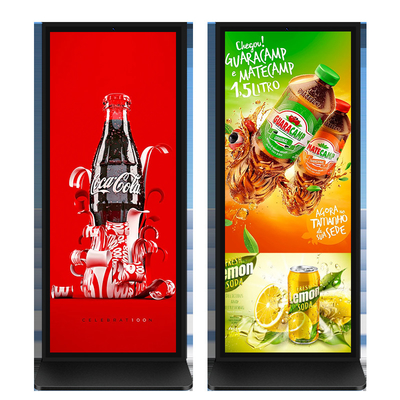 75 Zoll Vollbildschirm Fußboden Standing Digital Signage Kiosk 86 Zoll mit 4K Auflösung