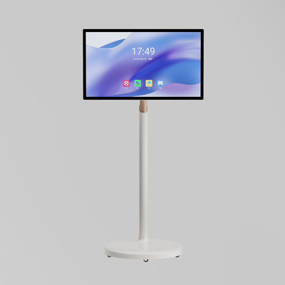 VETO 24 Zoll Indoor Touchscreen mit Batterie 13MP Kamera Portable Smart TV auf Rädern Für Arbeit und Studium