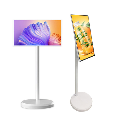 VETO 21.5 24 27 32 Zoll Android12 Mobil drahtloser Smart TV auf Rädern HD Auflösung Indoor Portable In-Cell LCD Touchscreen