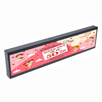 VETO Customisizd Größenleiste LCD-Display Ultra-Wide-Regal Rand Streifenbildschirm HD Digital Signage gestrecktes LCD-Panel