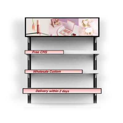 VETO 35 37 29 Zoll Indoor Stretched Bar LCD-Display für den Busbahnhof, 450 Cd/M2 HD Digital Signage Screen für das Regal