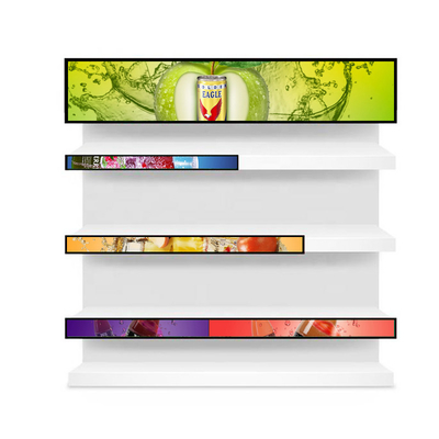 VETO 29 Zoll Bar-Lcd-Bildschirm für Supermarktregale Ultra Breit gestreckter Bar-Bildschirm HD Werbe-Video-Player