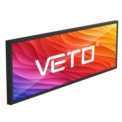 VETO 24 29 35 Zoll Wand hängend Android WIFI gestreckte Bar LCD breite Ultra-Regal Rand Anzeige für Einzelhandel