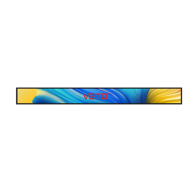 VETO Ultra-Wide Shelf Edge Stretched Bar LCD-Display 23.1 24 27 28 Zoll Innenwerbe-Player-Bildschirm für den Supermarkt
