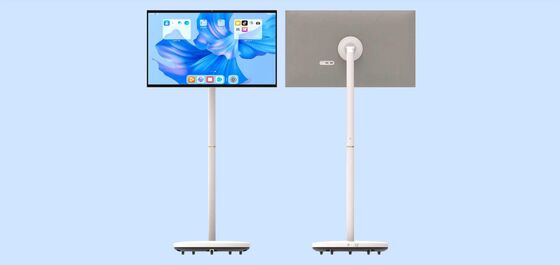 VETO 27 Zoll Schreibtisch Kabelloser Touchscreen Abnehmbarer 13MP Smart TV für Video-Lernen