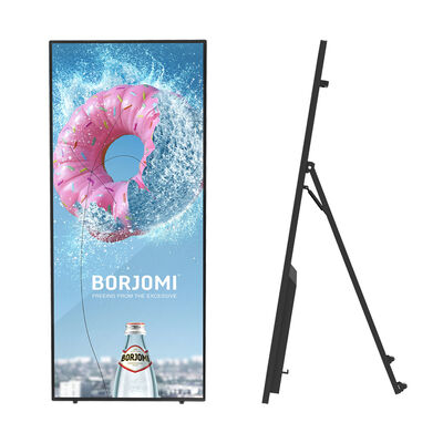 Qualität VETO 70 Zoll 4K Auflösung LCD Werbebildschirm Portable Digital Signage mit Rädern usine