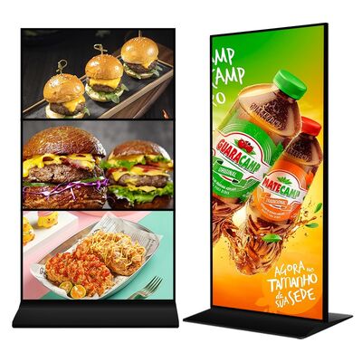 Qualität VETO 4K Vollbildschirm Android LCD Werbeanzeige mit 450nit Helligkeit Bodenstehende digitale Beschilderung Fabrik