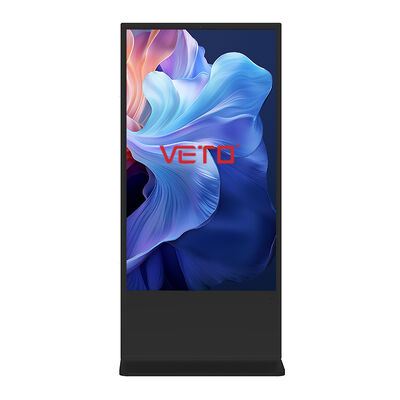 Qualität VETO 32-86 Zoll Standing Digital Signage mit 4K-Auflösung Android OS und Infrarot Touch für Innenwerbung usine