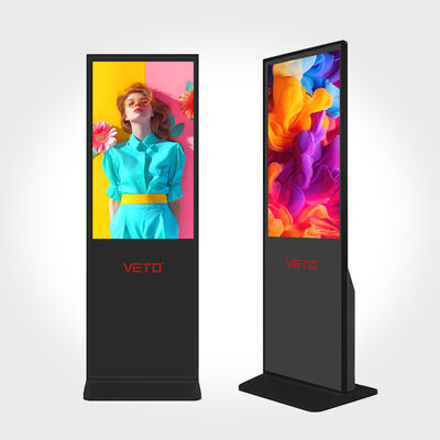 Qualität VETO 43 Zoll bodenstehender LCD-Werbeplayer Hersteller von ultradünnen Digital Signage-Displays Fabrik
