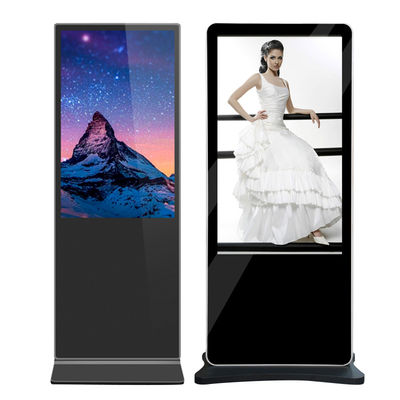 VETO 43 50 55 Zoll 4K LCD Werbung Vertikale digitale Kiosk Boden stehend Touch Screen digitale Beschilderung
