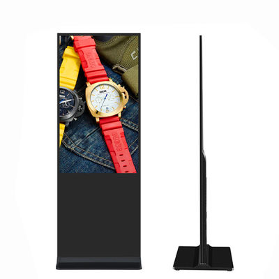 VETO 65 Zoll Indoor Android LCD Werbe-Player 4k Bodenstand Touchscreen Digitale Beschilderung