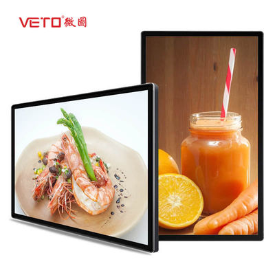 43-49-55-65 Zoll Wandmontage Digitale Beschilderung Innenraum Android Touchscreen LCD Werbeanzeige für Aufzug