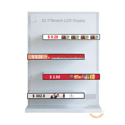 Qualität 23.1-Zoll-LCD-Display mit 10-Punkte-Touch und 500 cd/m2 Helligkeit für Regaleckwerbung Fabrik