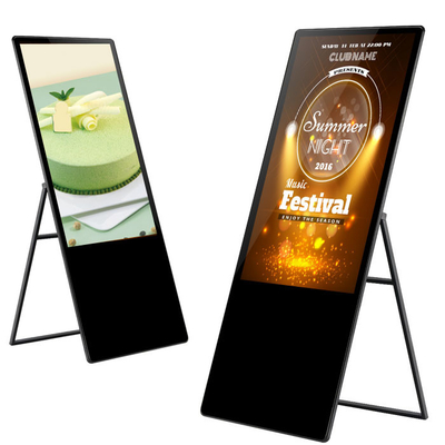 VETO Warmverkauf 43 49 55 Zoll tragbare Werbe-Poater Indoor LCD Kapazitäts-Touchscreen
